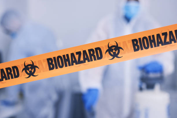 Professional Biohazard Cleanup technician working in Laporte, CO